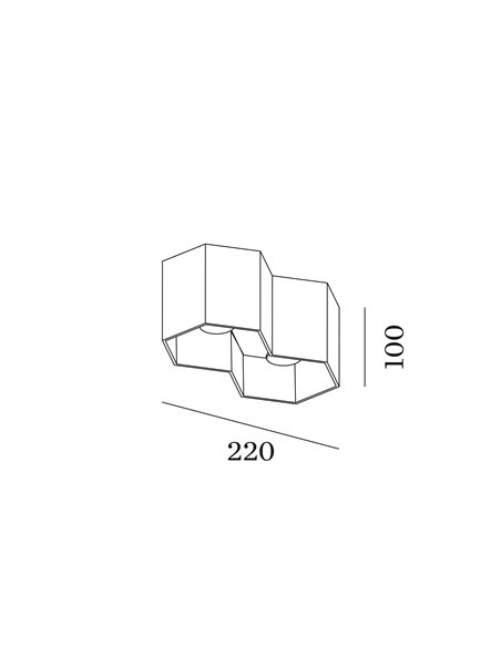 Tech hexo ceiling surface 2.0 led