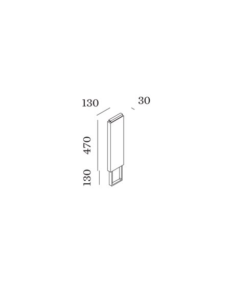 Wever & Ducré BASE 470 WITH CONCRETE GROUND FIXATION FIFTY FIFTY/SWAY/PALOS Accessoire