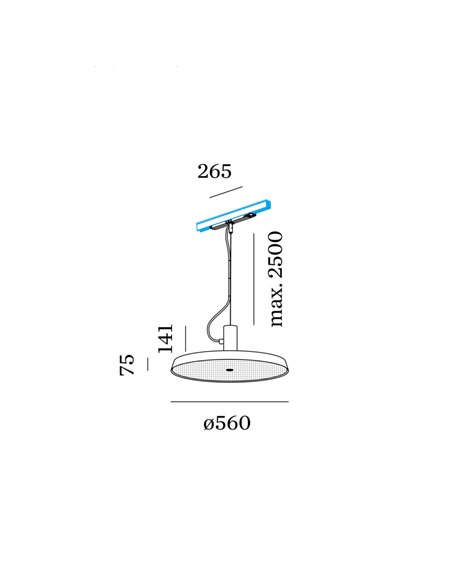 Wever & Ducré Roomor Office Microprism On Track 3-Phase 1.0 Led luminaire sur rail