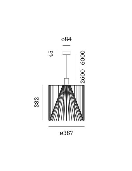 Wever & Ducré Wiro 3.8 Wiro Ceiling Susp E27 Hängelampe