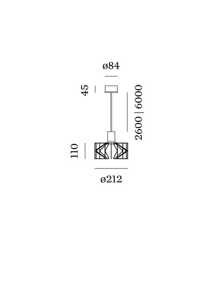 Wever & Ducré Wiro 2.0 Wiro Ceiling Susp E27 Hanglamp