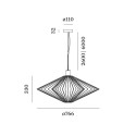 Wever & Ducré Wiro 2.0 Diamond Ceiling Susp E27 Hanglamp