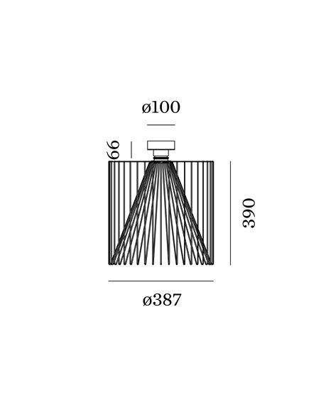 Wever & Ducré Wiro 3.8 Wiro Ceiling Surf E27 plafonnier