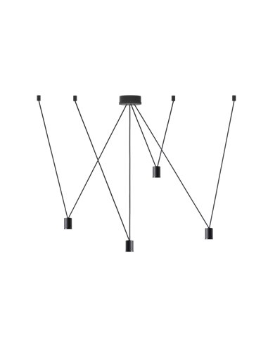 Wever & Ducré Wiro Ceiling Susp Set Decenter 4.0 E27 B 6M