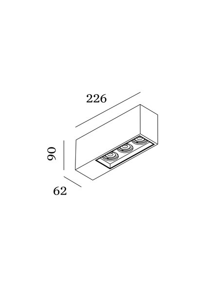 Wever & Ducré Plano Petit Ceiling Surf 3.0 Led plafonnier