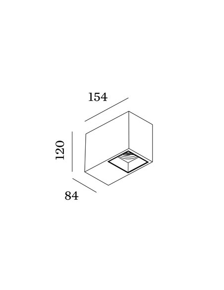 Wever & Ducré Plano Ceiling Surf 1.0 Par16 Plafondlamp