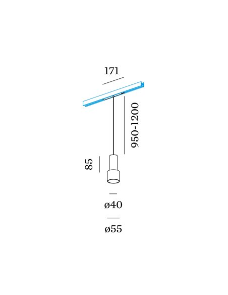 Wever & Ducré Odrey On Track Strex 1.1 Led track lighting fixture