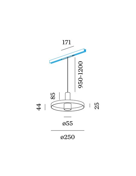 Wever & Ducré Odrey On Track Strex 1.2 Led track lighting fixture