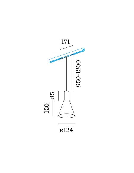 Wever & Ducré Odrey On Track Strex 1.4 Led track lighting fixture