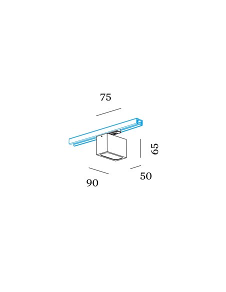 Wever & Ducré Pirro Opal On Track 1-Phase 2.0 Led track lighting fixture