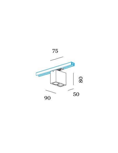 Wever & Ducré Pirro Spot On Track 1-Phase 2.0 Led track lighting fixture