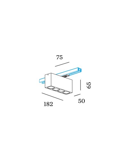 Wever & Ducré Pirro Spot On Track 1-Phase 4.0 Led track lighting fixture