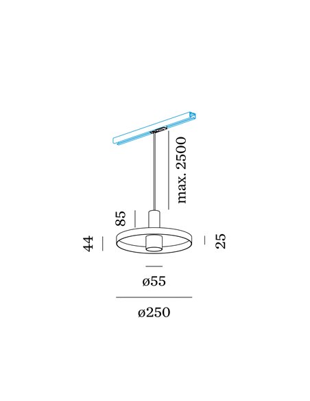 Wever & Ducré Odrey On Track 1-Phase 1.2 Par16 track lighting fixture