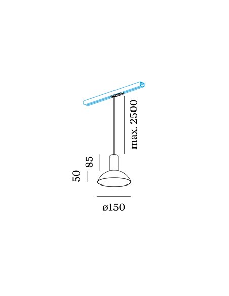 Wever & Ducré Odrey On Track 1-Phase 1.7 Par16 track lighting fixture