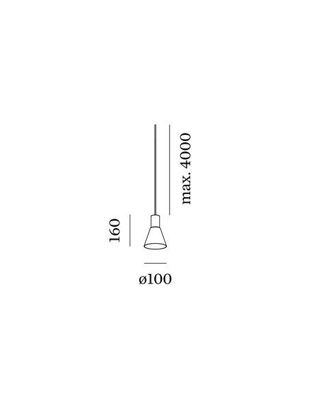 Wever & Ducré Odrey Ceiling Susp 1.3 Par16 lampe a suspension