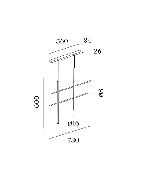 Wever & Ducré Net Ceiling Susp 2.0 Led lampe a suspension