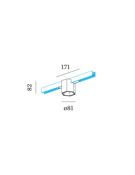 Wever & Ducré HEXO MINI ON TRACK 48V SYSTEM 1.0 LED Track