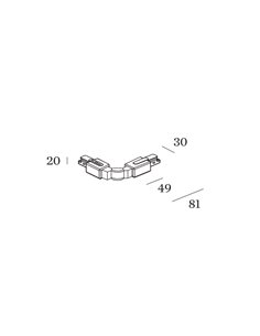 Wever & Ducré 1-PHASE FLEXIBLE CORNER track