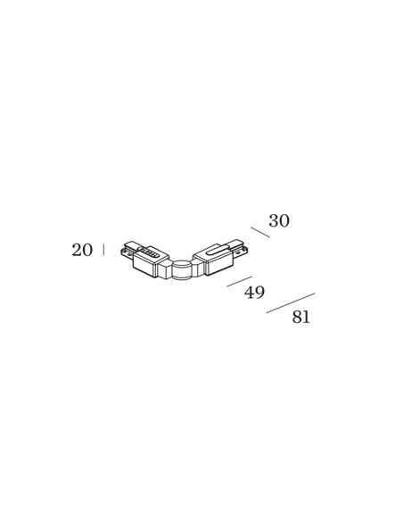 Wever & Ducré 1-PHASE FLEXIBLE CORNER track 