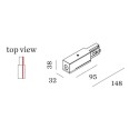 Wever & Ducré 3-phase track | left End Feed