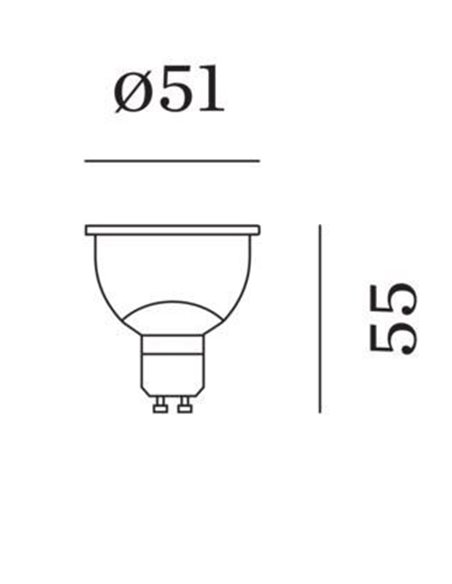 Wever & Ducré 3000K | GU10 PAR16 LED Lamp CRI 80 350lm