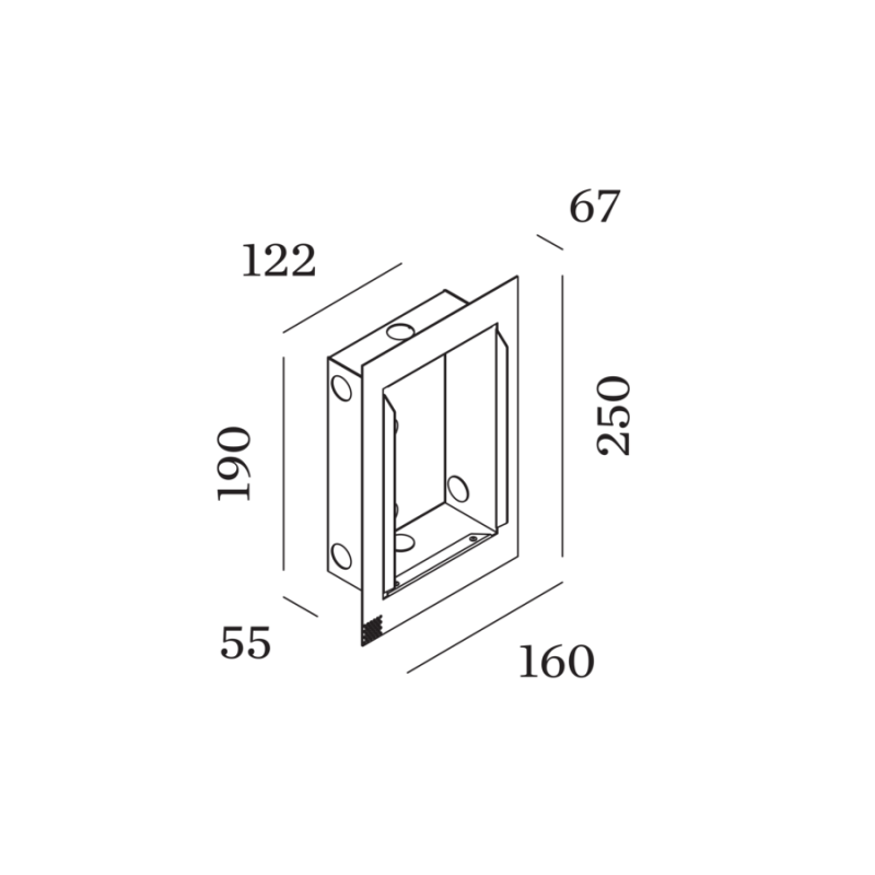 Wever & Ducré ORIS 2.0 Plasterkit + Recessed Housing