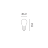 Wever & Ducré 2700K | E27 A60 LED Lamp 500lm