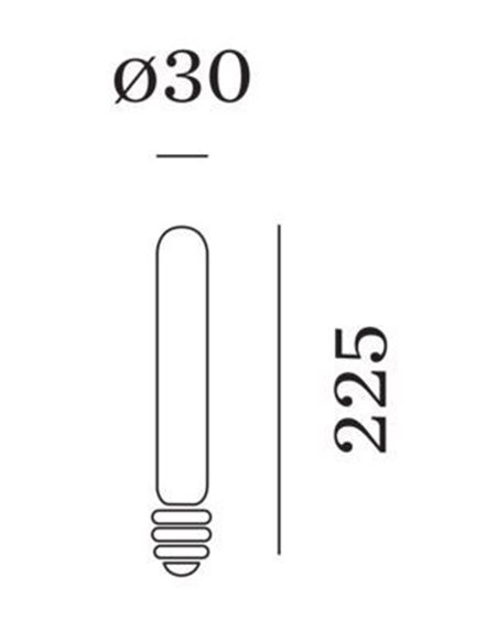 Wever & Ducré 2200K | E27 T30-225 LED Lamp