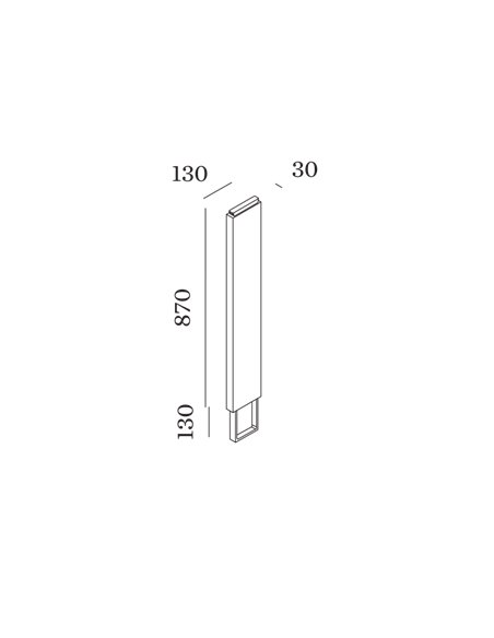 Wever & Ducré with concrete ground fixation BASE 1000