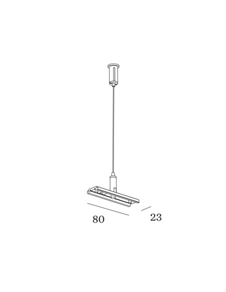 Wever & Ducré 48V DALI tracks | suspended Suspension Set 1.5m