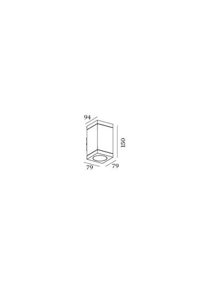 Wever & Ducré TUBE CARRÉ WALL 2.0 PAR16