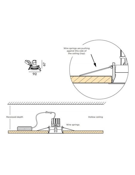 Wever & Ducré SPINEO 1.0 PAR16 wire springs