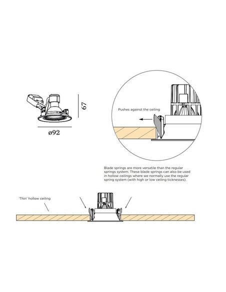 Wever & Ducré SPINEO 1.0 PAR16 blade springs