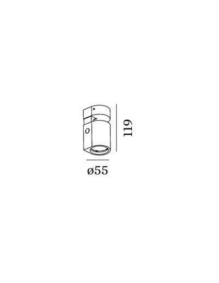 Wever & Ducré SQUBE on base 1.0 LED phase-cut dim