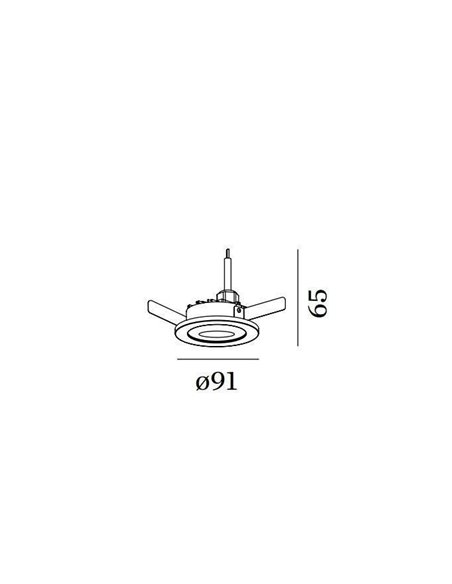 Wever & Ducré INTRA 1.0 OPAL Deckenlampe