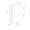 BRICK IN THE WALL Normall IP54 Bathroom LED 800LM 230VAC