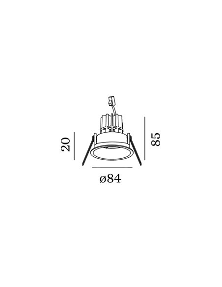 Wever & Ducré DEEP 1.0 LED wire springs