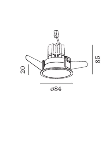 Wever & Ducré DEEP 1.0 LED blade springs Einbaustrahler