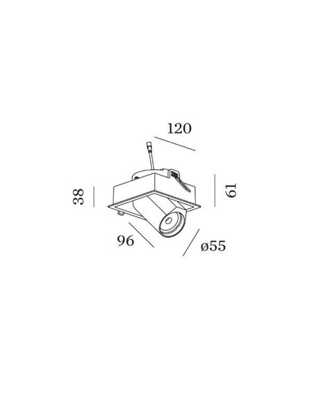 Wever & Ducré BLIEK SQUARE 1.0 PAR16 Einbaustrahler