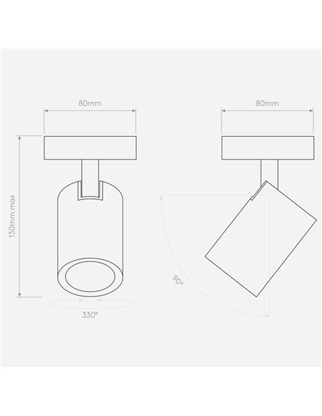 Astro Ascoli Single recessed spot