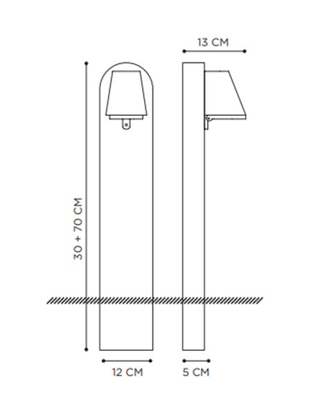 Royal Botania Beamy Teak Bollard