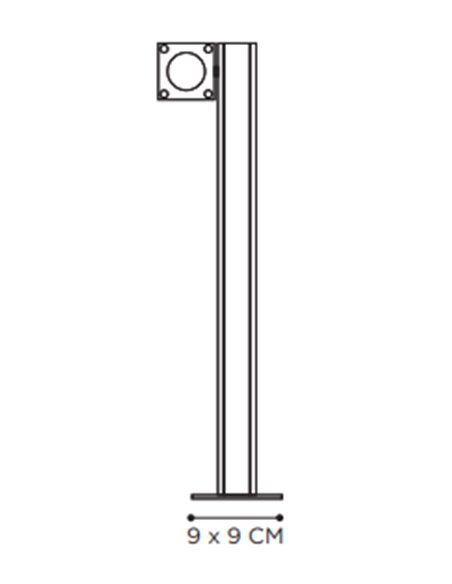 Royal Botania Q-Bic Tuinpaal 60cm - 1 Lamp