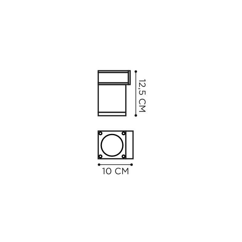 Royal Botania Q-Bic Wall 1 Lamp 220V  applique