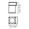 Royal Botania Q-Bic Wall 1 Lamp 220V  applique
