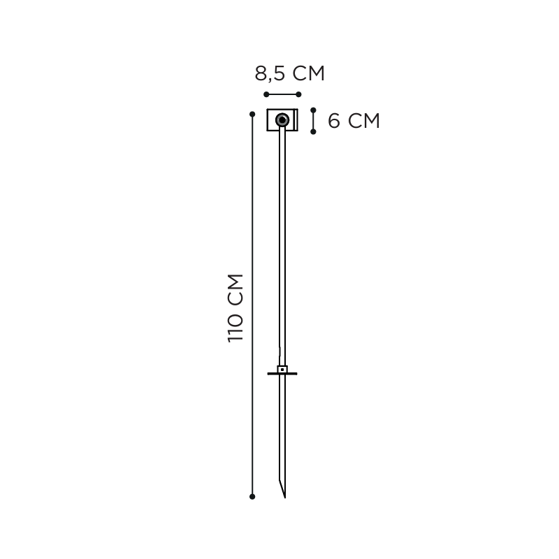 Royal Botania Spotty 230 Gu10 Groundspot 110Cm Tuinpaal