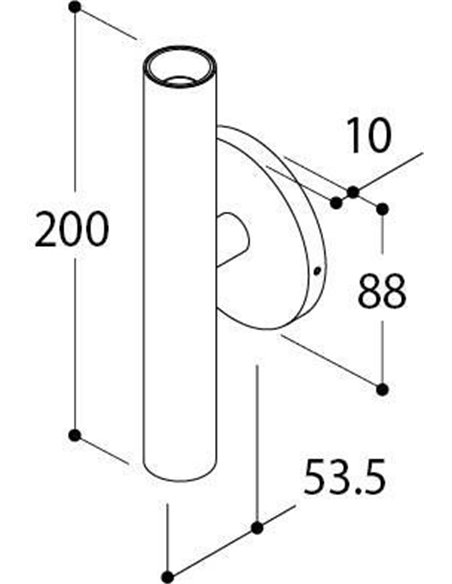 TAL HABANA UP/DOWN BASE WC wall lamp