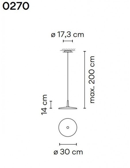 Vibia Skan 30 suspension lamp