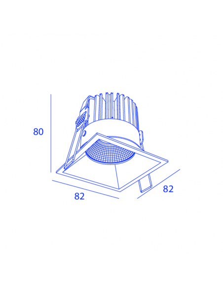 Orbit Tolisse 1X Cone Cob Led recessed spot