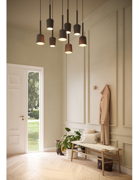 Modular Tulip bloom (power feed surface) E27 Lampe de suspension