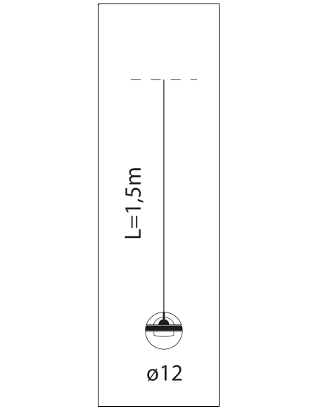 LUMINA LIMBUS MODULAR CABLE 1,5M Suspension lamp